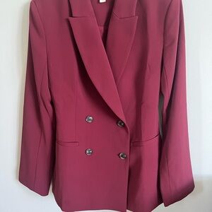 Open Edit Nordstrom Burgundy Blazer